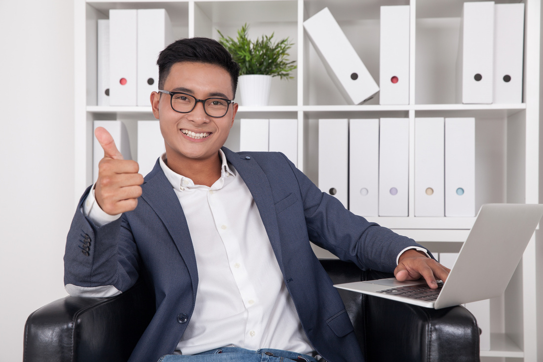 Successful Asian businessman portrait